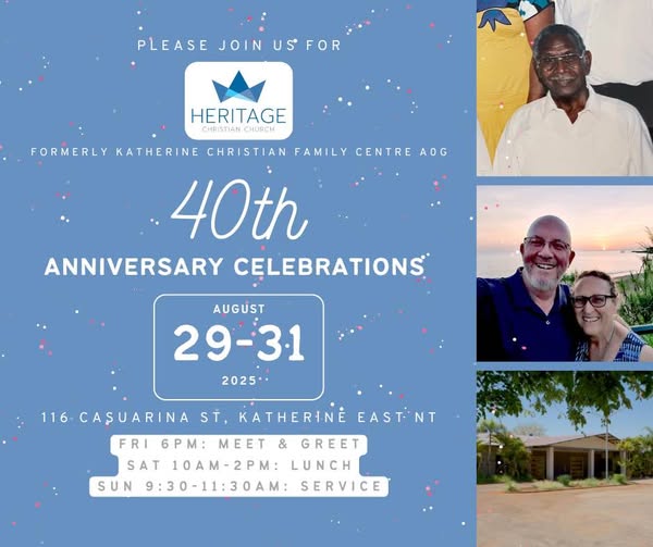 Heritage Christian Church 40th Anniversary celebrations