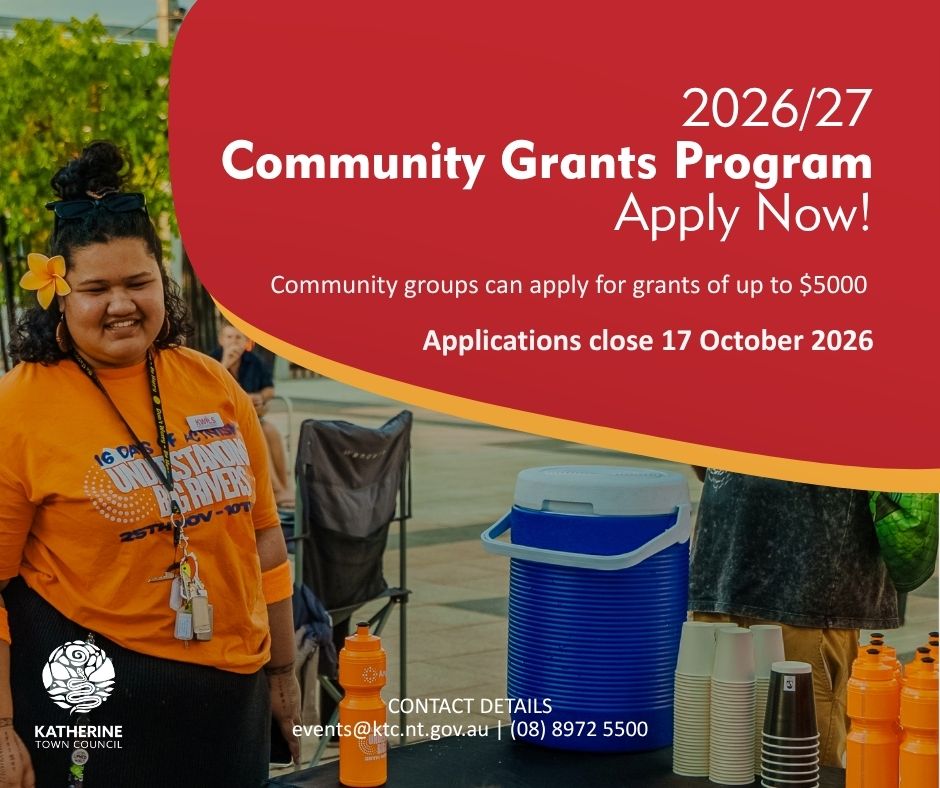 Katherine Town Council Community Grants Opening Soon